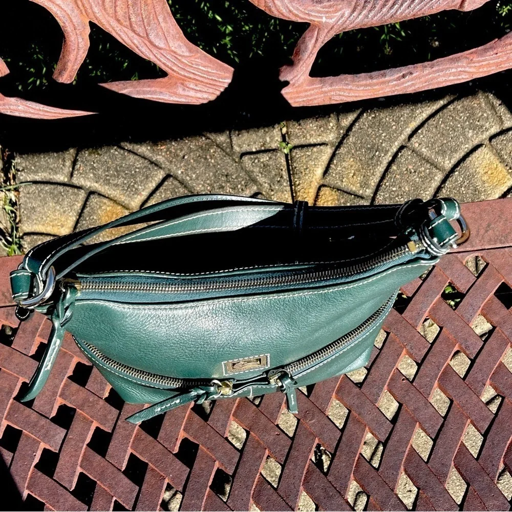 Vintage Dooney & Bourke Alyssa Saffiano Leather Shoulder Bag